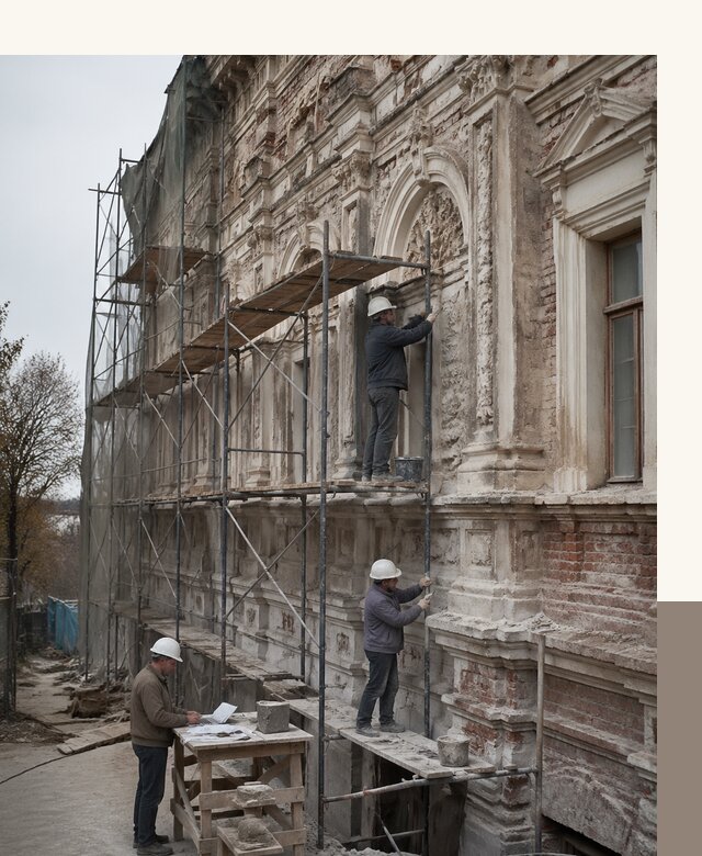 Реставрация объектов культурного наследия под ключ в Новороссийске